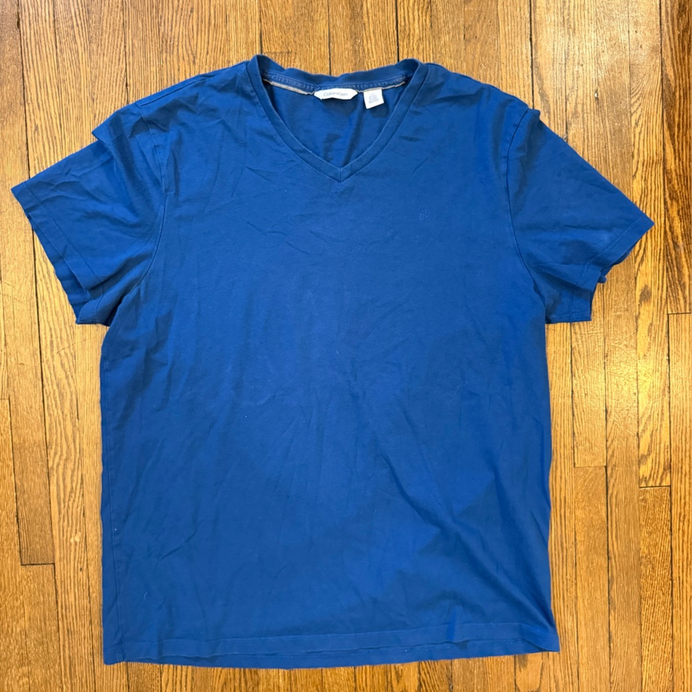 Calvin Klein Deep Blue V Neck Tee